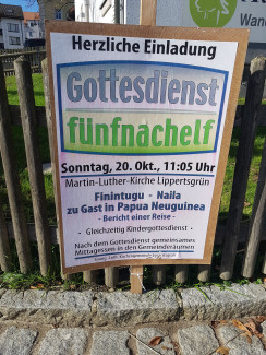 Plakat Gottesdienst fünfnachelf