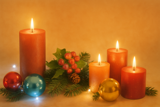 Brennende Kerzen