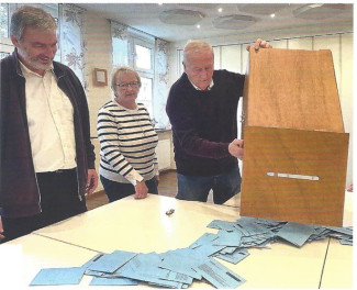 Wahlurne Kirchenvorstandswahl 2024
