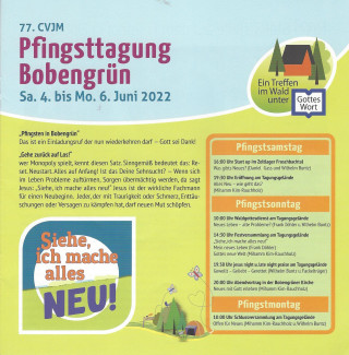 Pfingsttagung Bobengrün